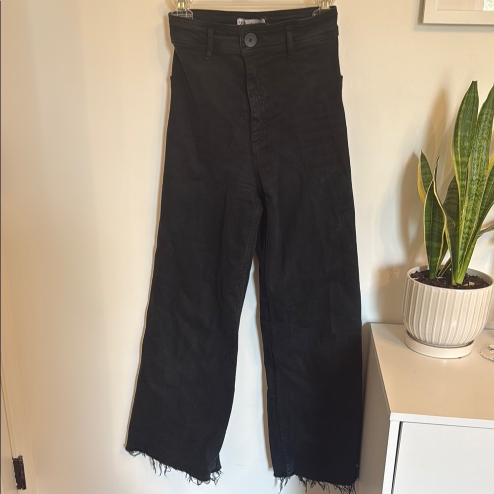 Zara Black Wide Leg Pants